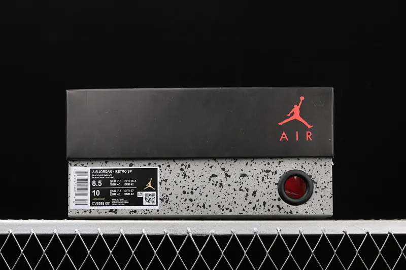 All categories Air Jordan Jordan series basketball shoes Air Jordan 4 Special offer Air Jordan 4 AJ4 Joe 4 replica black and red CV9388-001